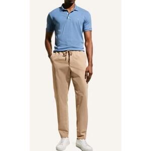 Rag & Bone Polo Shirt Mens Small Blue Short Sleeve Cotton Casual Preppy #WM1